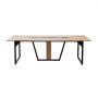 VEVOR Conference Table, 2400 mm Office Meeting Table for 10 Person, Modern Rectangle Seminar Desk with Metal Legs, Large Meeting Desk Ideal for Office, Boardroom, Conference Room, Easy Assembly, Brown