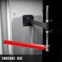 VEVOR Barra Giratoria de Saco Boxeo en Pared de Color Rojo, Barra Giratoria de Boxeo en Casa en Pared de Acero de Primera Calidad, Cuero PU y Espuma PE, Barra Giratoria con Altura Ajustable