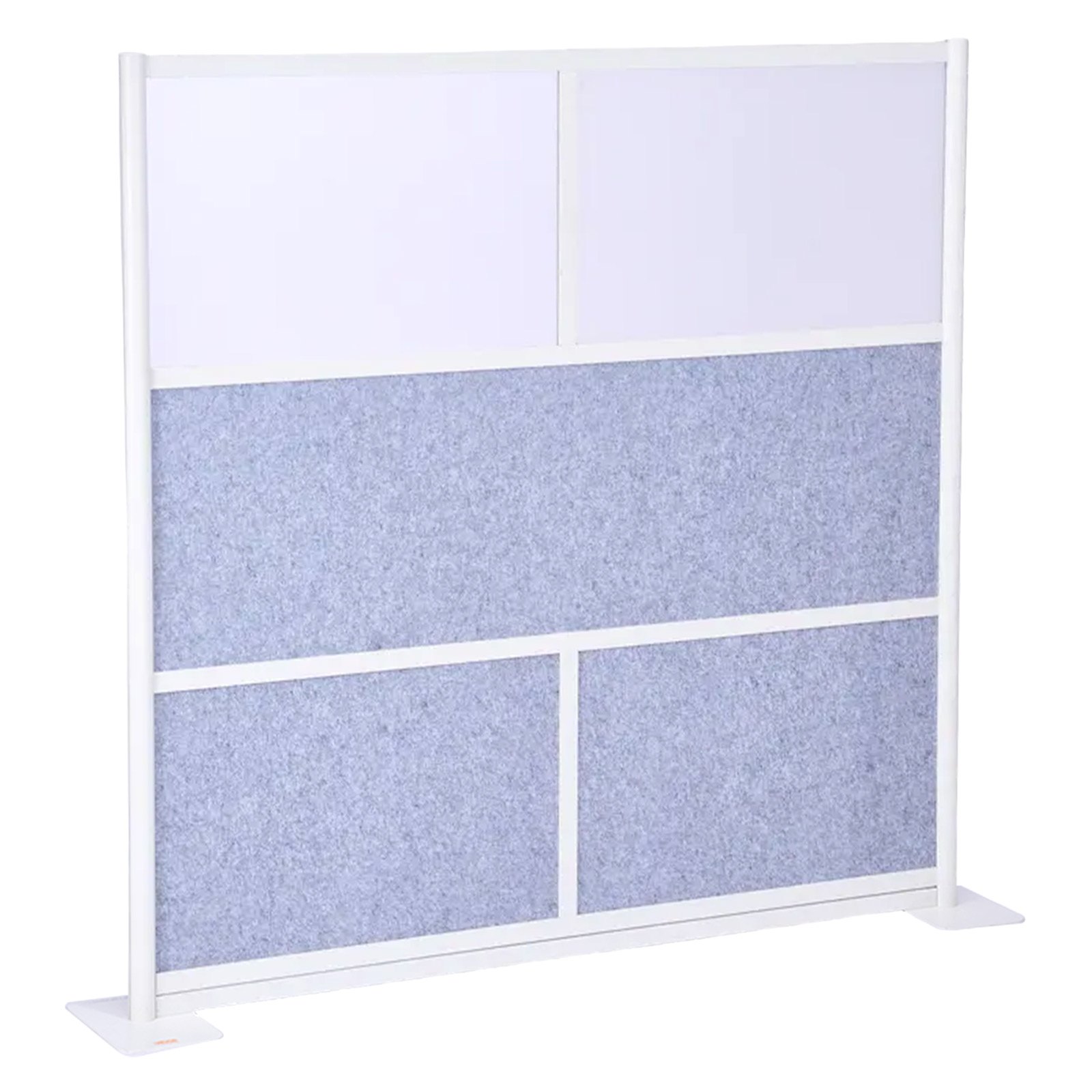 VEVOR Mampara Divisoria Modular, 1 Unidad, 178 x 178 cm, Separador de PET para Puestos de Trabajo con Ventana Acrílica, Biombo de Pared, Ideal para Bibliotecas de Oficina, 1780 x 300 x 1780 mm