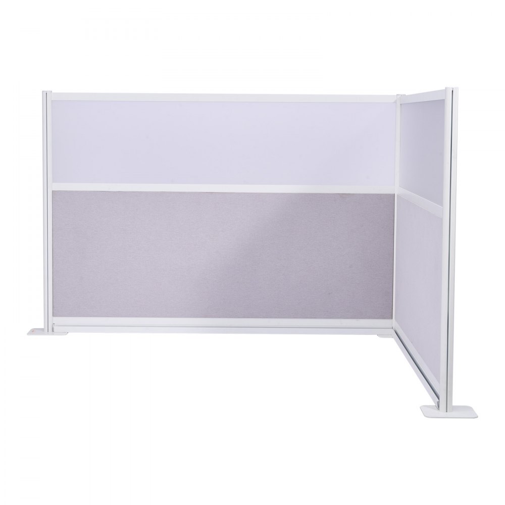 VEVOR Mamparas Divisorias de Privacidad, PET, para Estaciones de Trabajo con Ventanas Acrílicas, Plegables Independientes, Ideales para Oficinas, Bibliotecas y Escuelas, 1830 x 200 x 1220 mm