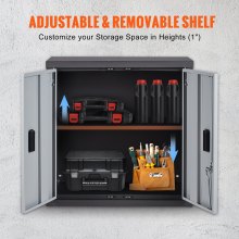 VEVOR Gabinete de pared plegable Gabinete de garaje Montado en la pared Gabinete pequeño de 26 "240LBS