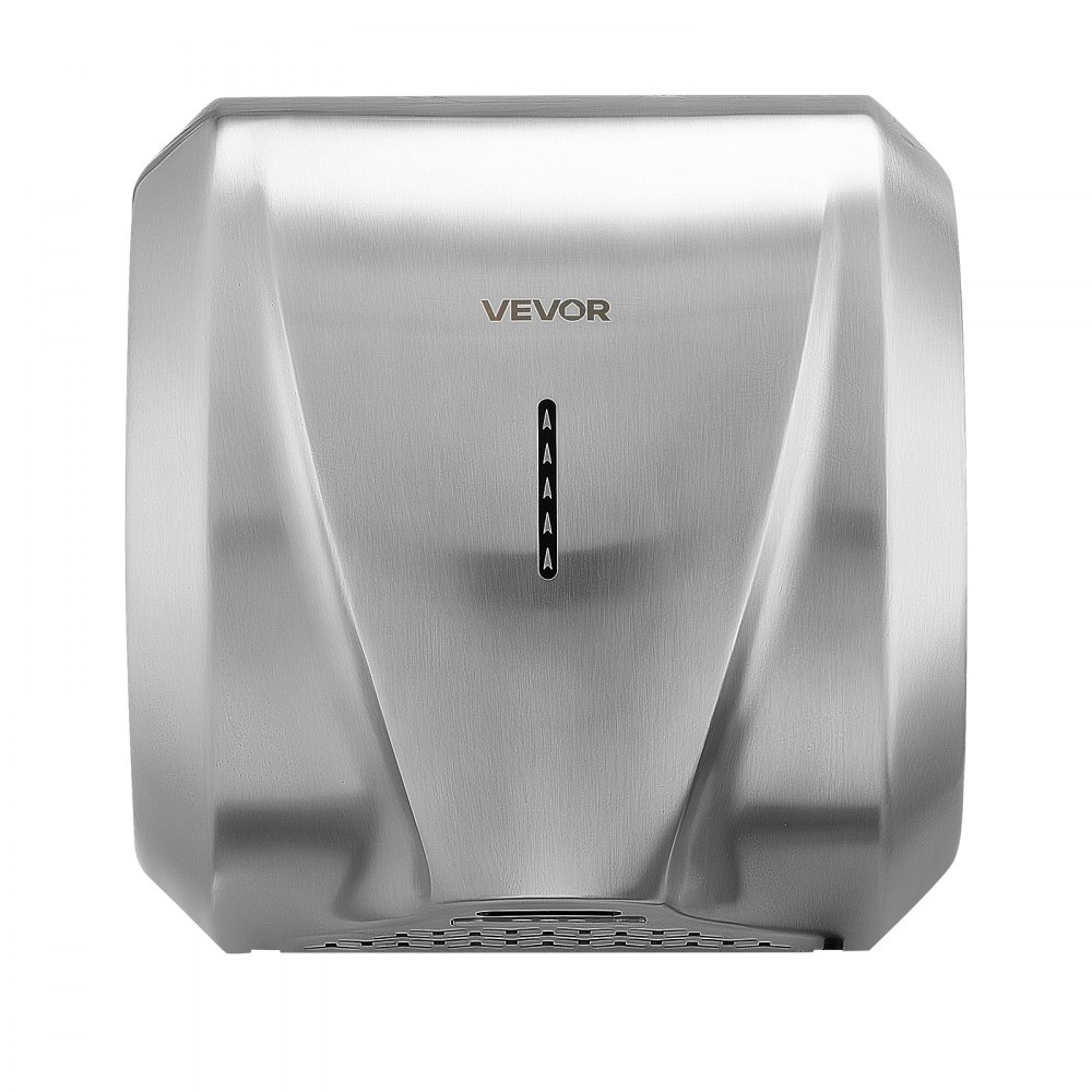 VEVOR Secador de Manos Automático de Velocidad 1800 W con Filtro HEPA, Secador de Manos de Aire de Acero Inoxidable, Montaje en Pared para Baños Hoteles Oficinas Hospitales Aeropuertos Uso Comercial