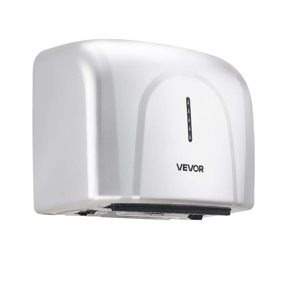 VEVOR Secador de Manos Automático de Velocidad 1300 W con Filtro HEPA, Secador de Manos de Aire de Acero Inoxidable, Montaje en Pared para Baños Hoteles Aeropuertos Oficinas Hospitales Uso Comercial