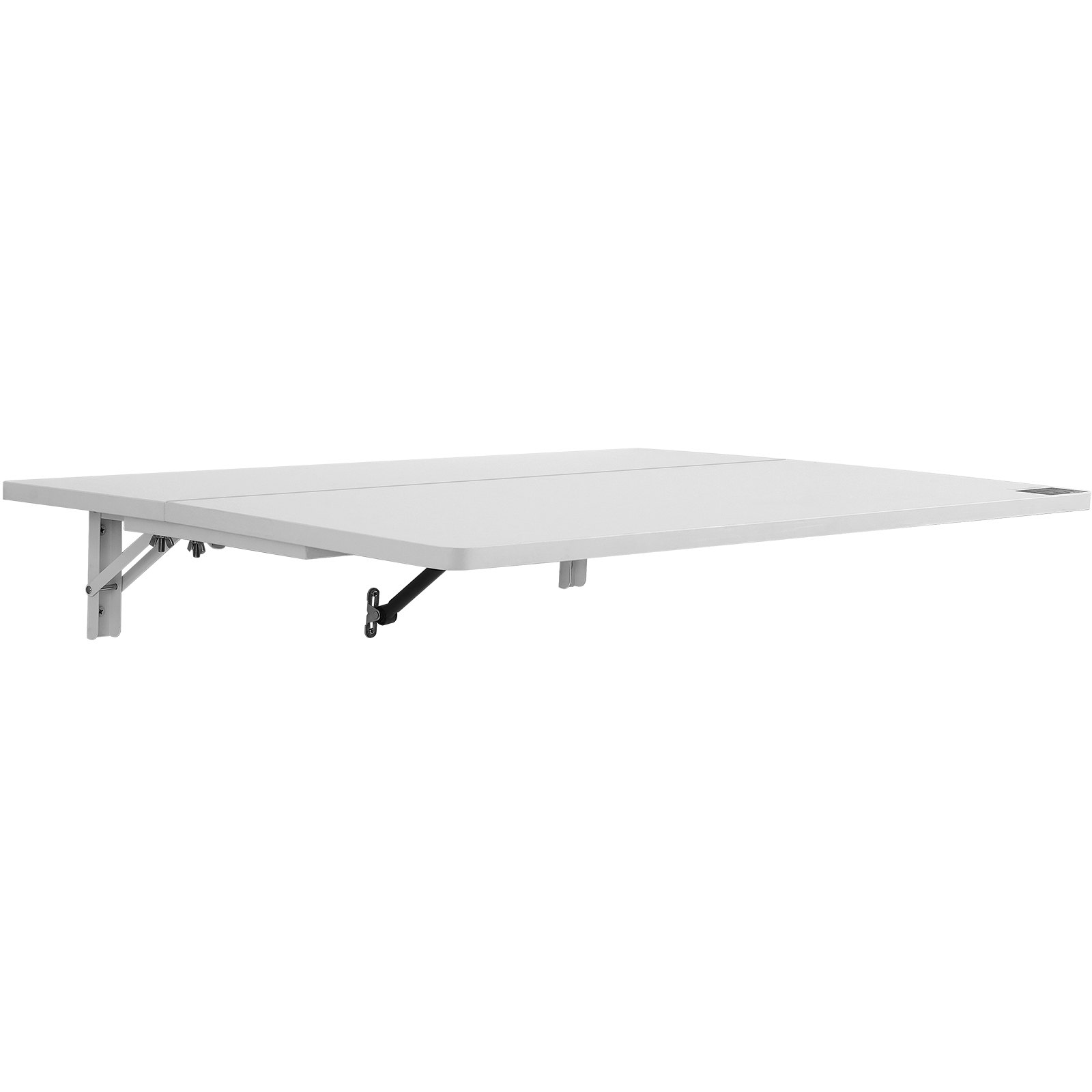 VEVOR Mesa plegable montada en la pared, mesa abatible de 31.5 x 19.69 pulgadas, escritorio flotante con soporte de hierro, escritorio plegable para espacios pequeños, oficina en casa, comedor, cuarto de lavado, cocina, bar, color blanco