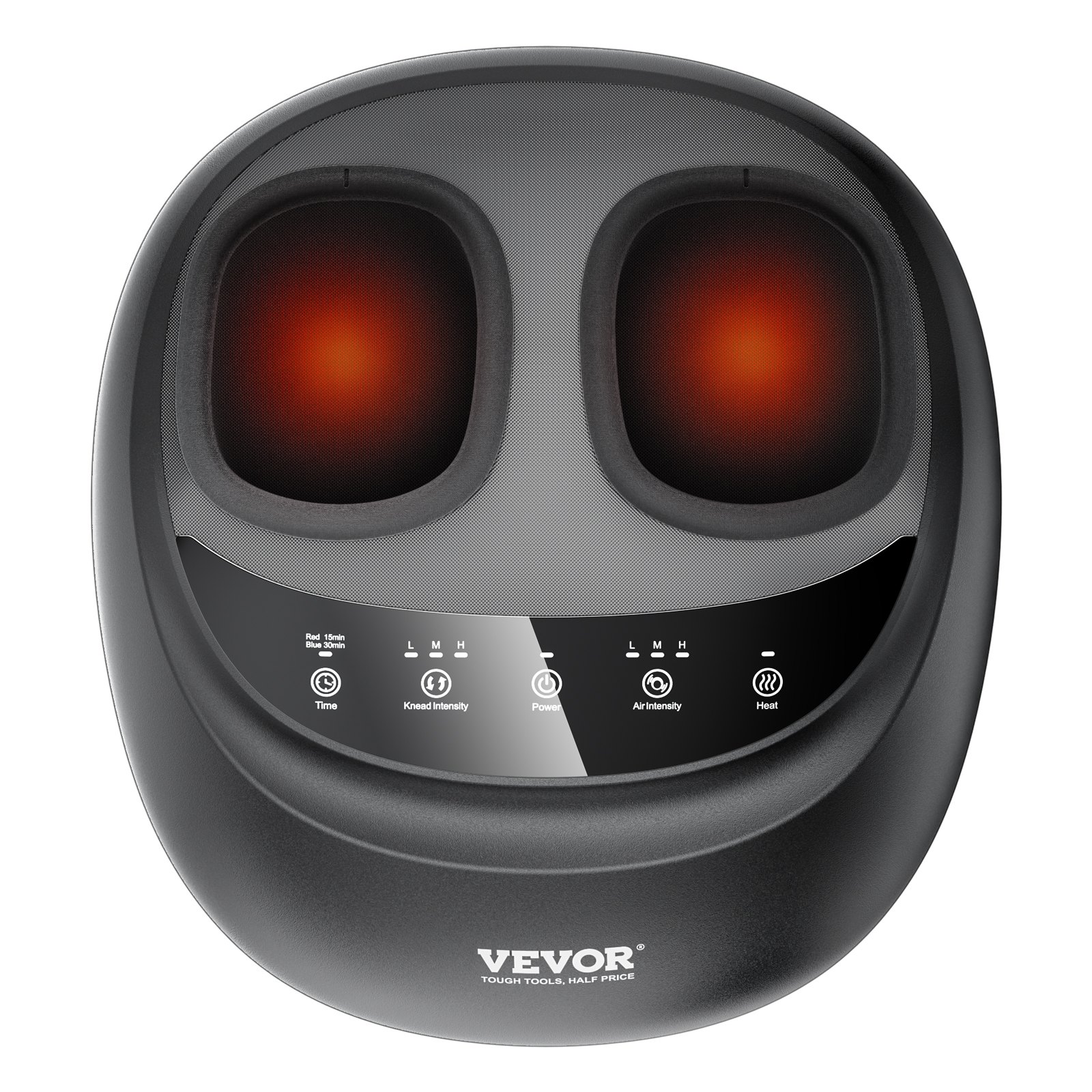 VEVOR Masajeador de Pies Shiatsu Calentado Masaje de Pies de Amasamiento Profundo con Compresión Balanceo para Fascitis Plantar Alivia el Dolor Neuropático Adapta hasta Talla 12 Hombres