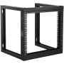 VEVOR Bastidor de Servidores con Marco Abierto en Pared de 9U, Carga de 68,04kg 530x450x520mm