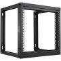 VEVOR Bastidor de Servidores con Marco Abierto en Pared de 9U, Carga de 68,04kg 530x450x520mm