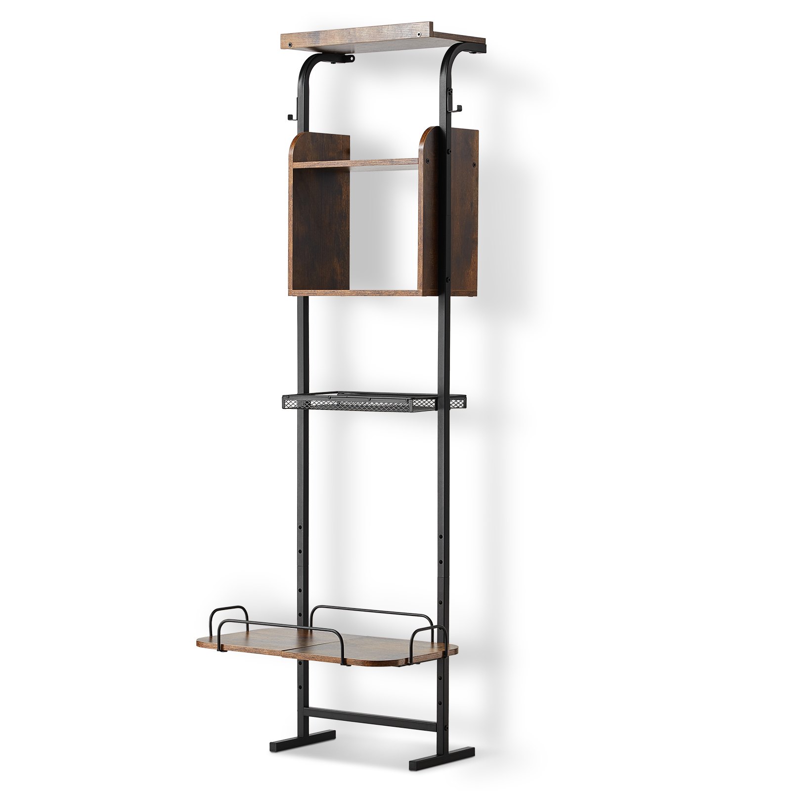 VEVOR feeding station 500 x 198 x 1450 mm, elevated dog bowls, raised stand for dog bowls, feeding bowl, dog bowl stand, height-adjustable bowl holder, dog bar for large, medium & small dogs