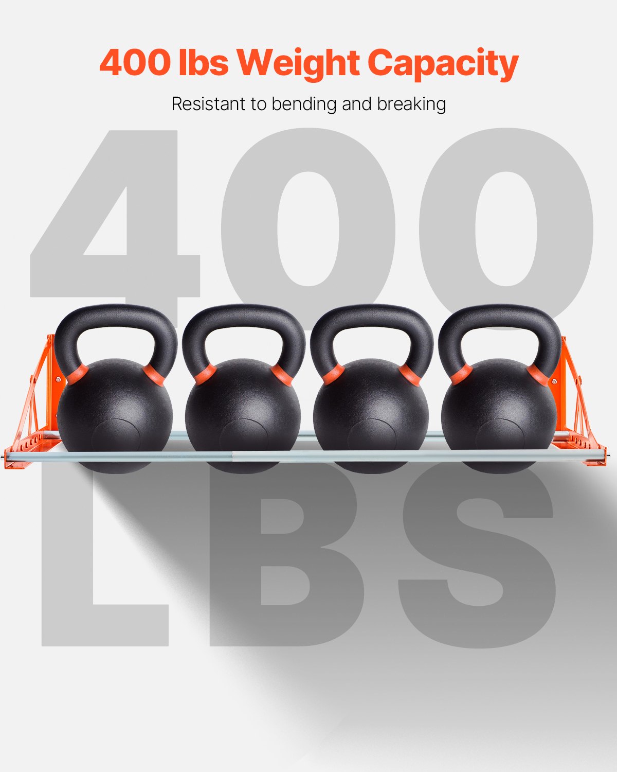 VEVOR Estante para Neumáticos de Pared, Estante de Almacenamiento de Neumáticos de Acero Resistente Q235 para Neumáticos Estándar R 355,6-R 508 mm, Carga de Peso 181 kg, 1440(máx.) x 685 x 265 mm