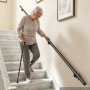 VEVOR Barandilla de Pared 3048 mm, Pasamanos de Escalera, Carga 113,4 kg, Juego de 2 de Aluminio Negro, Tubo Redondo, con Herrajes de Montaje, para Escaleras Interiores, Áticos, Porches y Pasillos