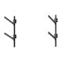 VEVOR Kayak Storage Rack for 2 Kayaks, Holds 90.7 kg, Heavy Duty Adjustable Wall Mount Stand for Indoor Outdoor Garage Shed Dock, Storage Holder for Canoe, Small Boat, SUP, Surfboard & Paddleboard