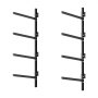 VEVOR Soporte de Almacenamiento de Pared para 4 Kayaks, Capacidad de Carga hasta 136 kg, Estantes de Pared, Ajustable y Compatible con Interior y Exterior, para Canoa Tabla de Surf Remo Barco Pequeño