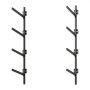 VEVOR Soporte de Almacenamiento de Pared para 4 Kayaks, Capacidad de Carga hasta 136 kg, Estantes de Pared, Ajustable y Compatible con Interior y Exterior, para Canoa Tabla de Surf Remo Barco Pequeño