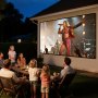 VEVOR Projector Screen, 3048 mm 16:9 4K 1080 HD Projection Screen, Wall Mounted Projection Dispaly Projector with 8 Hooks and Double-Sided Tapes, Portable Moive Canvas for Family Home Office Theater