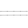 VEVOR Barandilla de Pared 3962,4 mm, Carga 199,6 kg, Pasamanos de Escalera de Acero al Carbono, con Herrajes de Montaje, Juego de 2, Tubo Redondo para Escaleras Interiores, Áticos, Porches y Pasillos