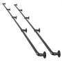 VEVOR Barandilla de Pared 3962,4 mm, Carga 199,6 kg, Pasamanos de Escalera de Acero al Carbono, con Herrajes de Montaje, Juego de 2, Tubo Redondo para Escaleras Interiores, Áticos, Porches y Pasillos