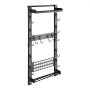 VEVOR Soporte de Montaje en Pared para Armas de Fuego, Capacidad de 5 Escopetas, con Estante Superior Portacargador Panel MOLLE Ganchos Adicionales, Acero al Carbono, para Herramientas Garaje Taller