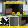 Buzón de paquetería VEVOR, de acero galvanizado, duradero, resistente a la lluvia, a la corrosión y con cerradura.
