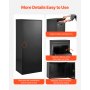VEVOR Buzón de Correo para Paquetes con Cerradura 1198 x 500 x 360 mm, Negro