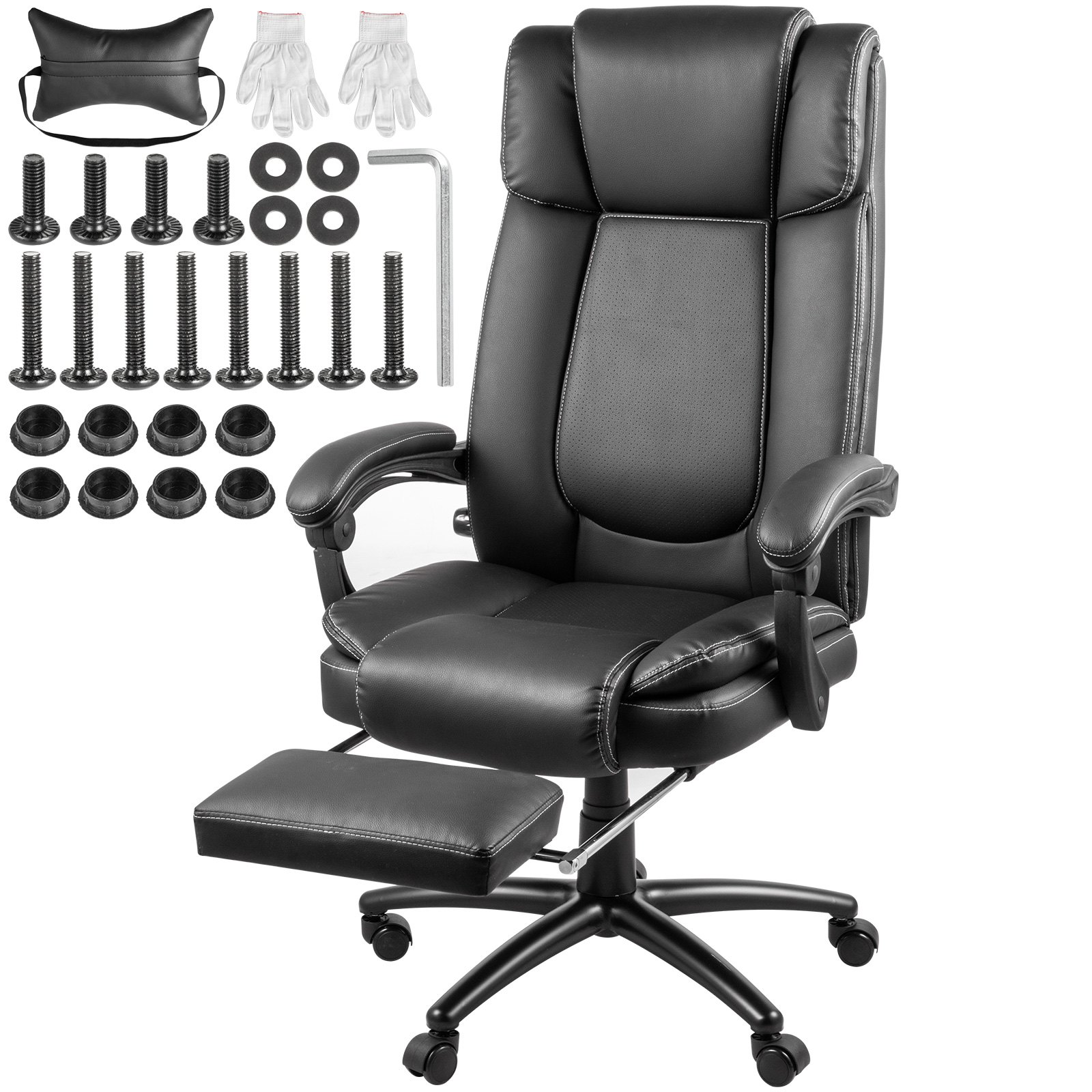 Silla De Escritorio De Oficina Ergonómica Silla Ordenador 74 X 68 X 115-125 Cm