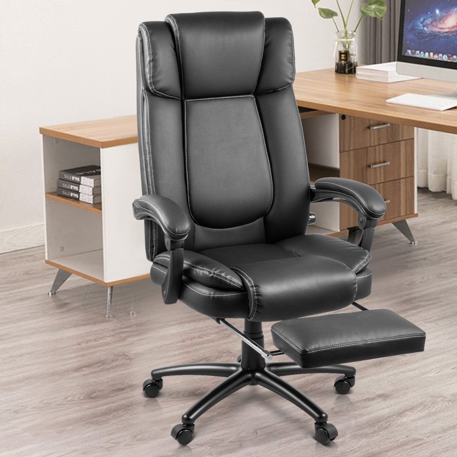 Silla De Escritorio De Oficina Ergonómica Silla Ordenador 74 X 68 X 115-125 Cm
