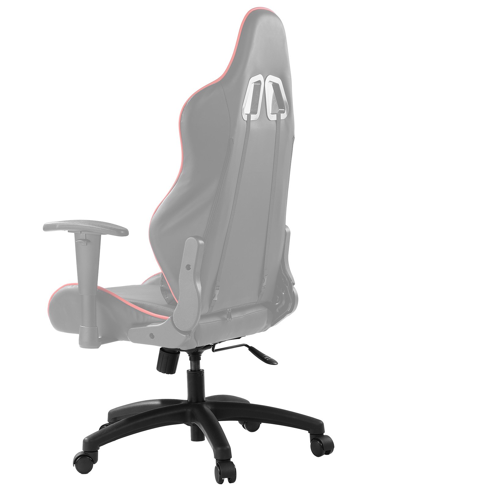 Base de repuesto para silla de oficina VEVOR, 28", carga estática de 2500 lb, base de taburete para silla de escritorio de computadora universal resistente con 5 ruedas, cilindro de gas y placa de asiento, base de repuesto para silla de escritorio, color negro