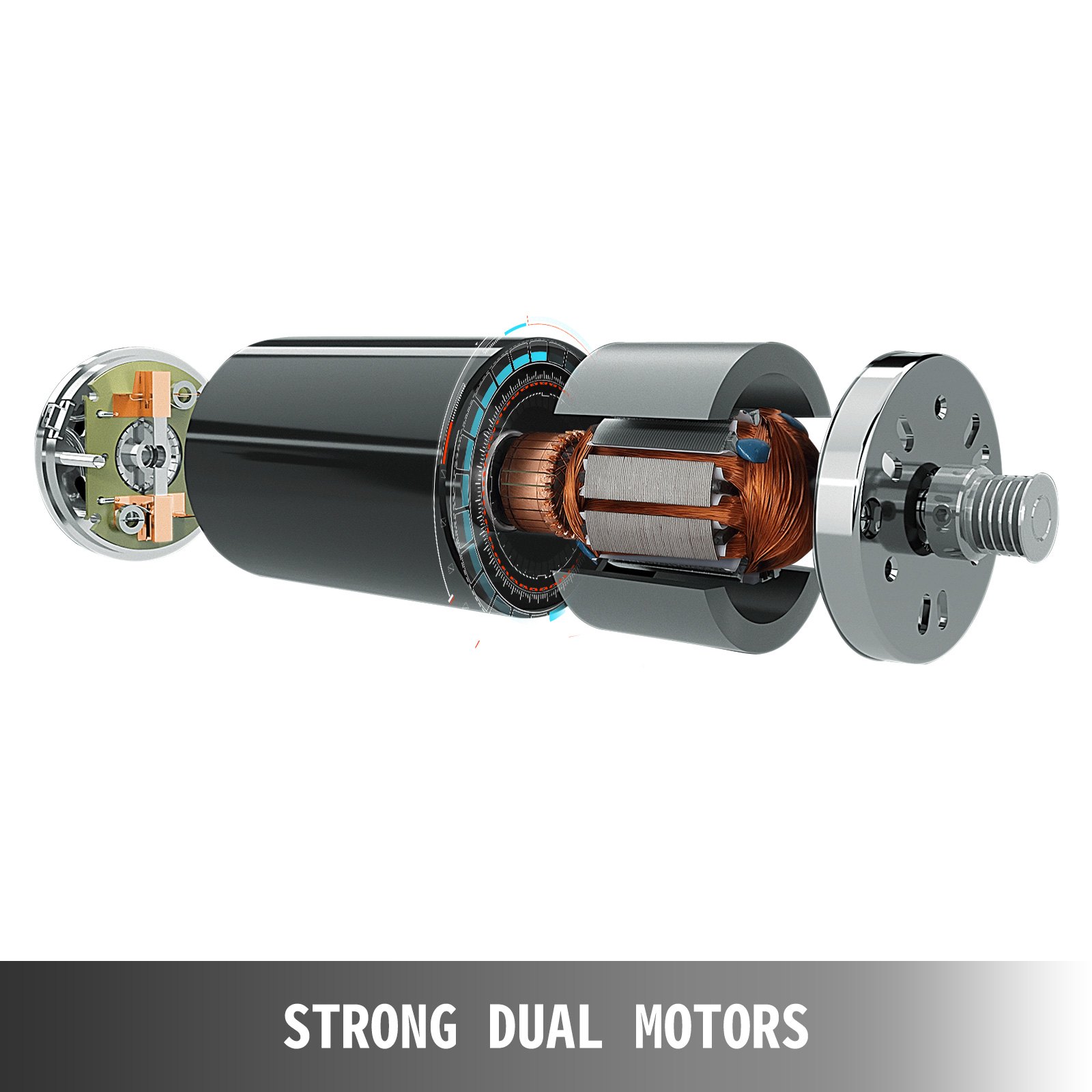 VEVOR Marco de Escritorio de Pie con Altura Ajustable Eléctrico 71,1-116,8 cm Escritorio de Pie de Acero Sólido Gris Escritorio Elevable, Múltiple Escritorio Regulable en Altura Capacidad de 119,7 kg