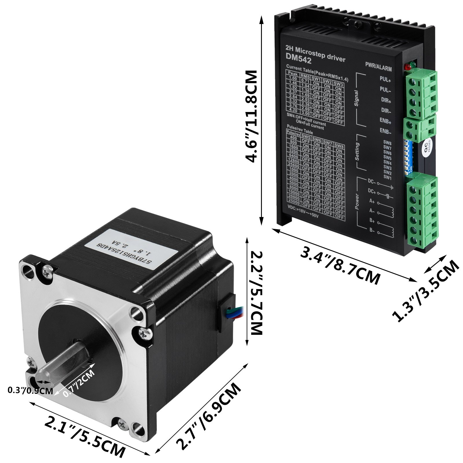 【es Free】 Nema23 1n.m Stepper Motor Closed Loop Servo Motor Drive Cnc Kit