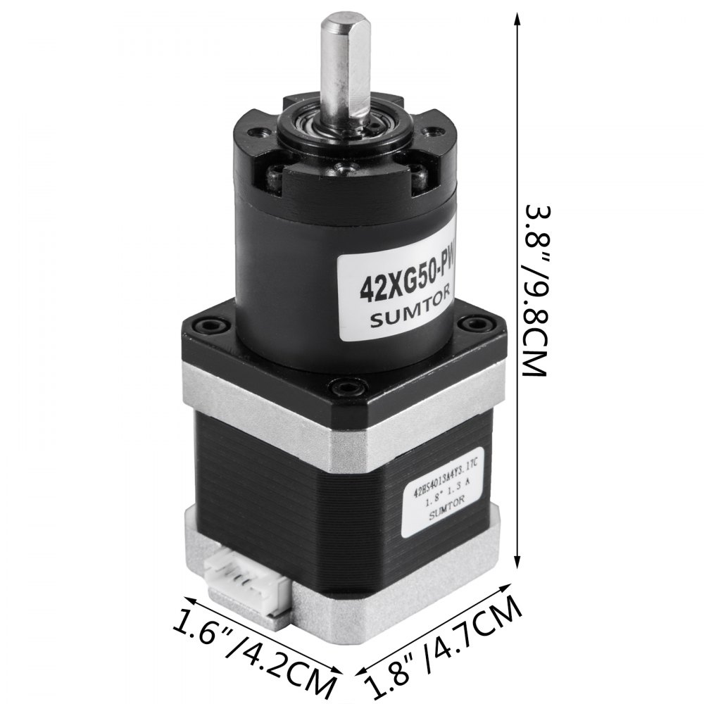 Nema17 motor Paso A Paso 2.55v Con Engranajes Motorreductor 1:51