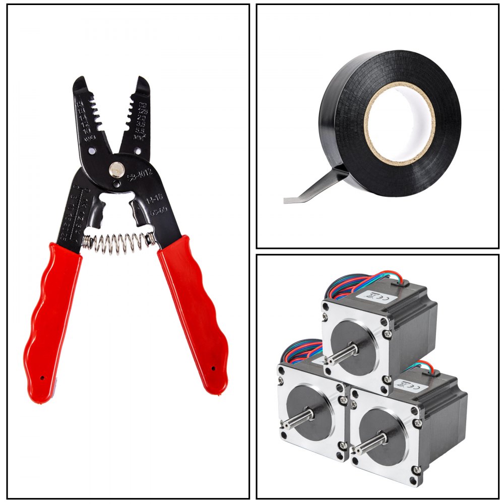 Vevor Nema 23 Motor Paso A Paso 2,52 V Motor A Pasos 1,26 N.m 3 Pcs 3d Impresora