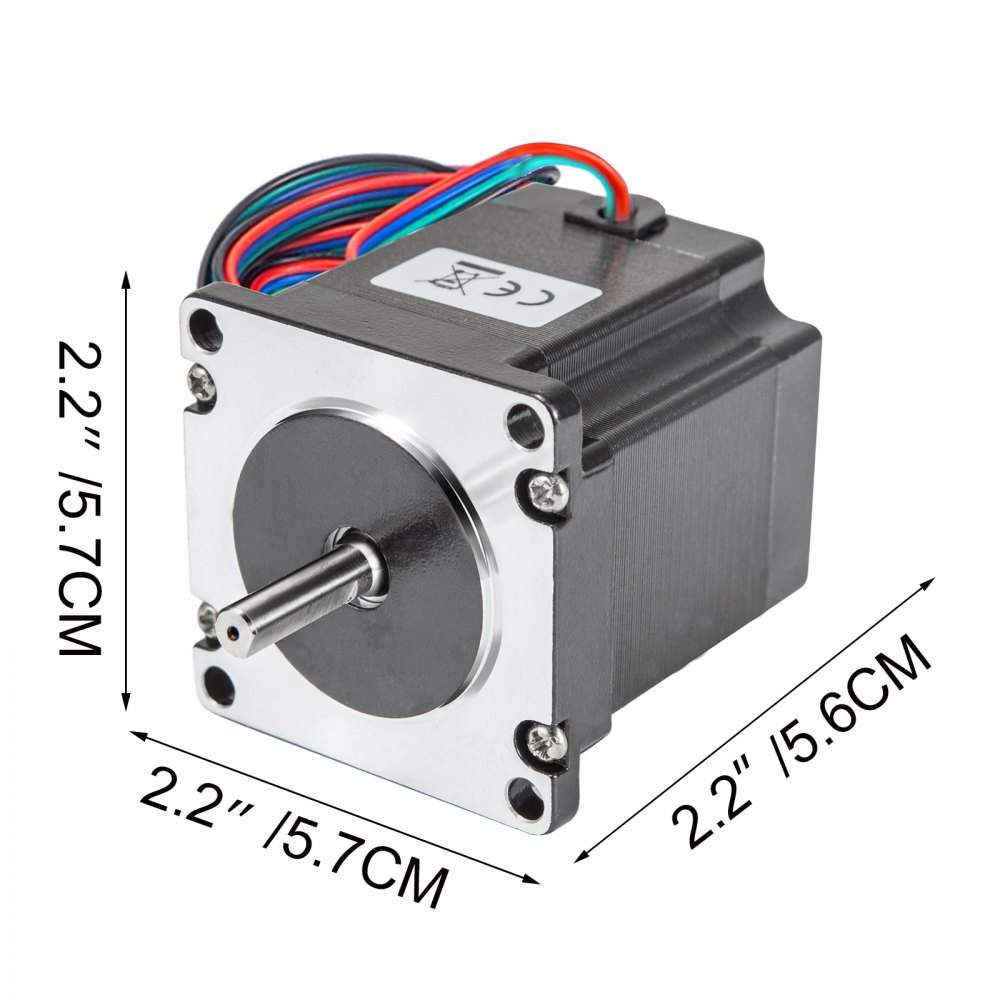 Vevor Nema 23 Motor Paso A Paso 2,52 V Motor A Pasos 1,26 N.m 3 Pcs 3d Impresora