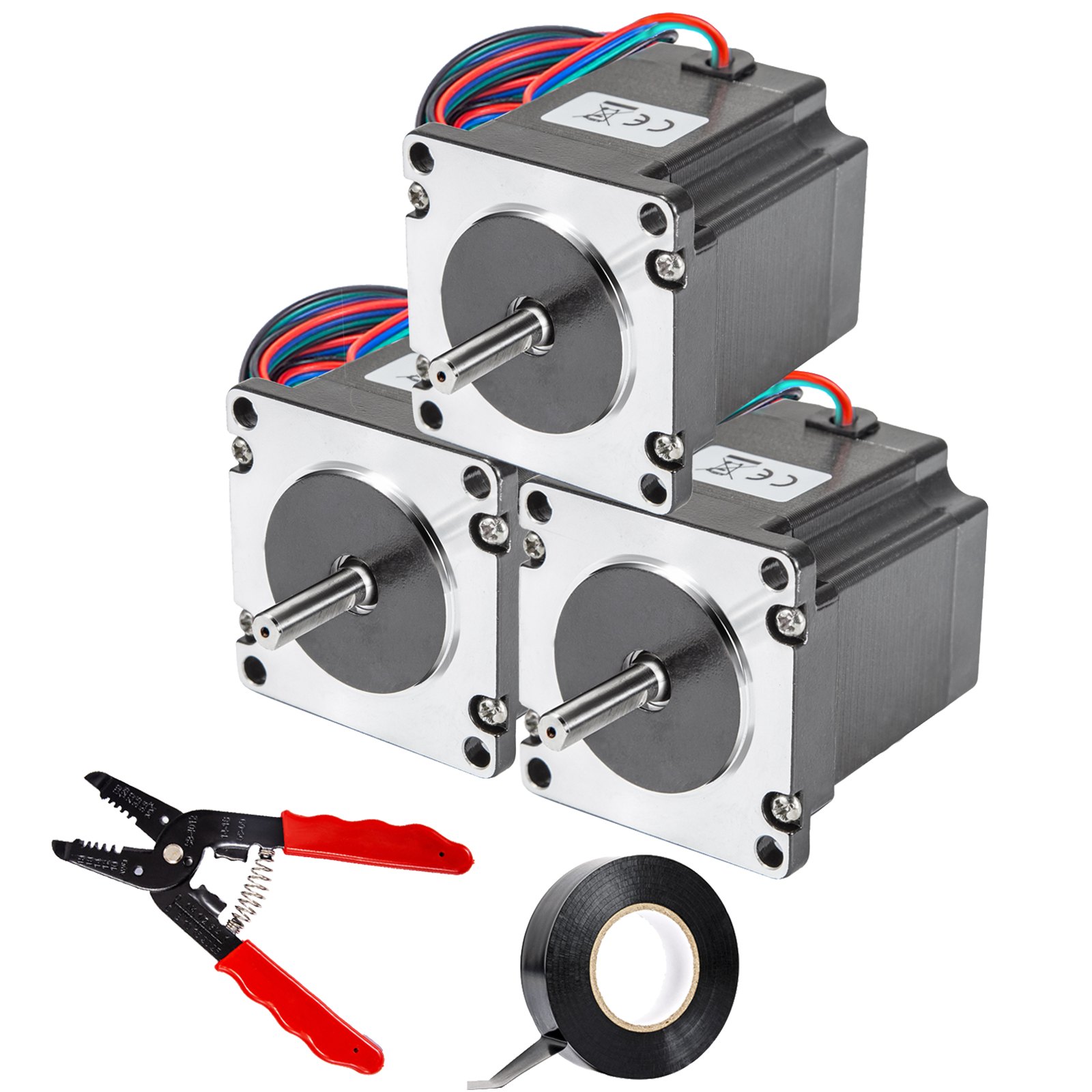 Vevor Nema 23 Motor Paso A Paso 2,52 V Motor A Pasos 1,26 N.m 3 Pcs 3d Impresora