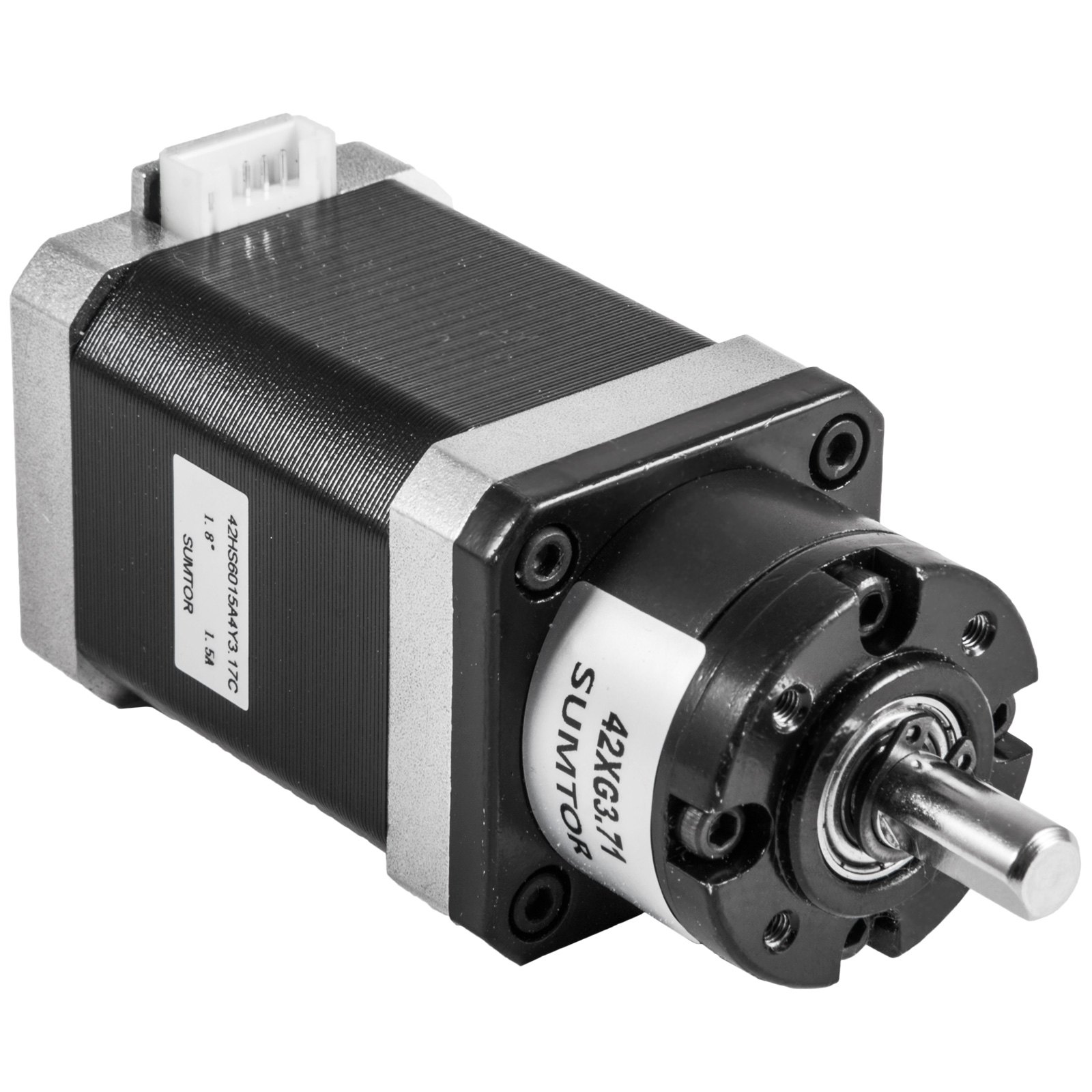 VEVOR 6V 17 Motor Paso a Paso Planetario 1,5A 4 Relación de Reducción de Plomo 1:3.71