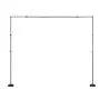 VEVOR Soporte de Fondo Ajustable para Tela de Fondo de Hasta 260 x 300 cm, Soporte Portátil de Altura Ajustable de 145-260 cm con 7 Barras Transversales para Hogar, Estudio de Fotografía, Negro