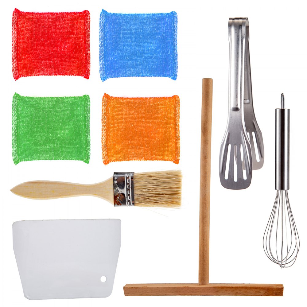 VEVOR Hacer el Postre Banji 15.7 pulgadas Crujiente Banji Bandeja de Banji Melaleuca Cake Pancake Pan Dimensiones del producto 470x470x240 mm Crepe Maker eléctrico Antiadherente Ronda Uno