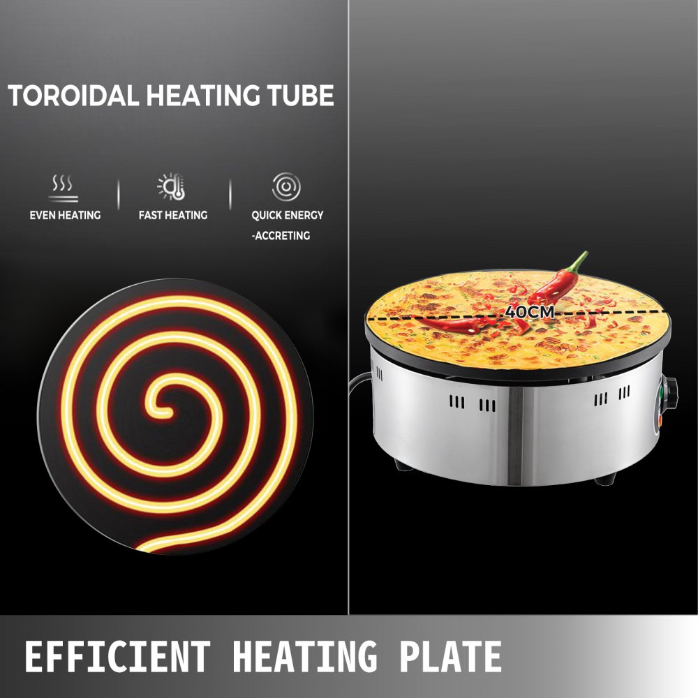 Hacer El Postre Banji 3kw Crujiente Banji Bandeja De Banji Cake Pancake Pan 40cm