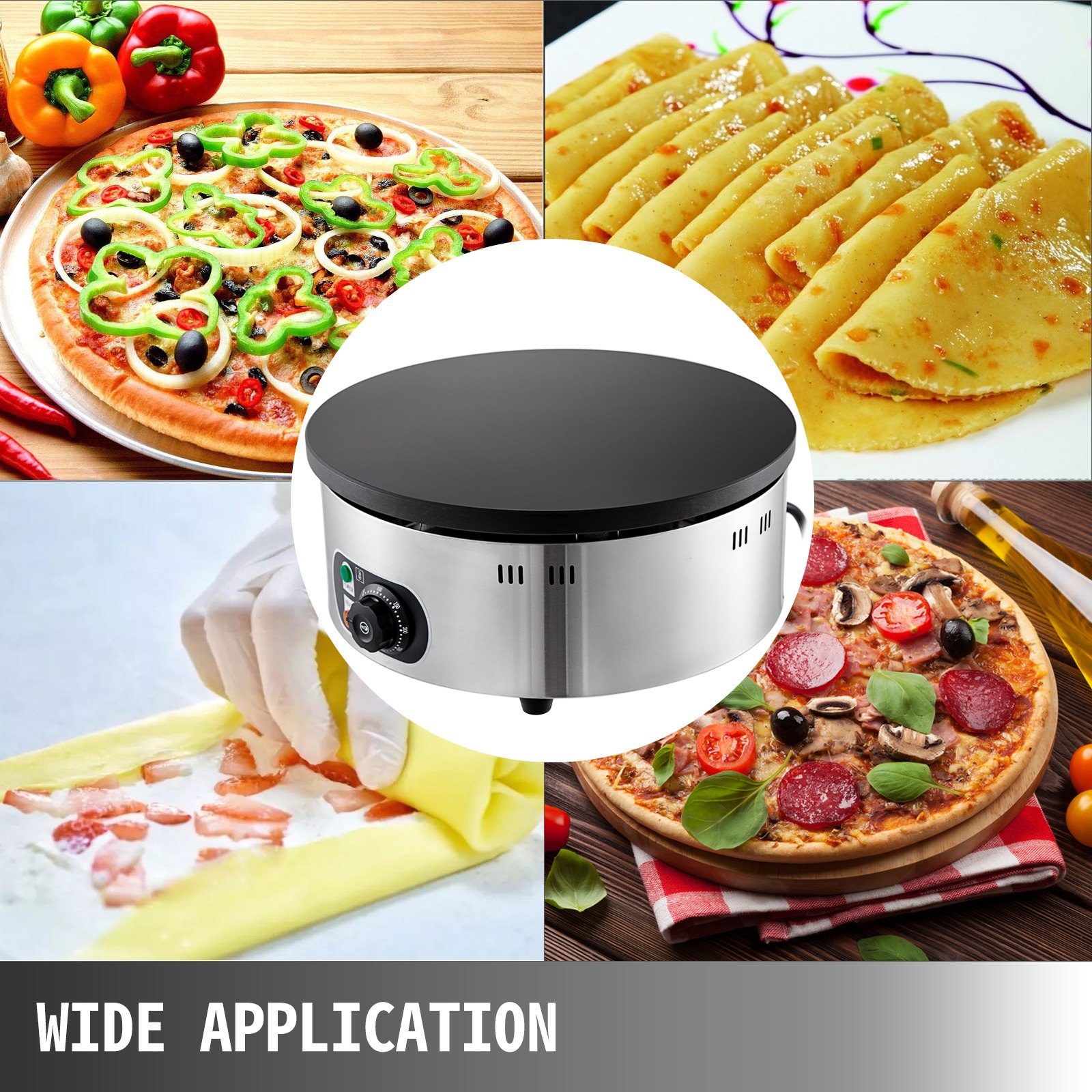 Hacer El Postre Banji 3kw Crujiente Banji Bandeja De Banji Cake Pancake Pan 40cm