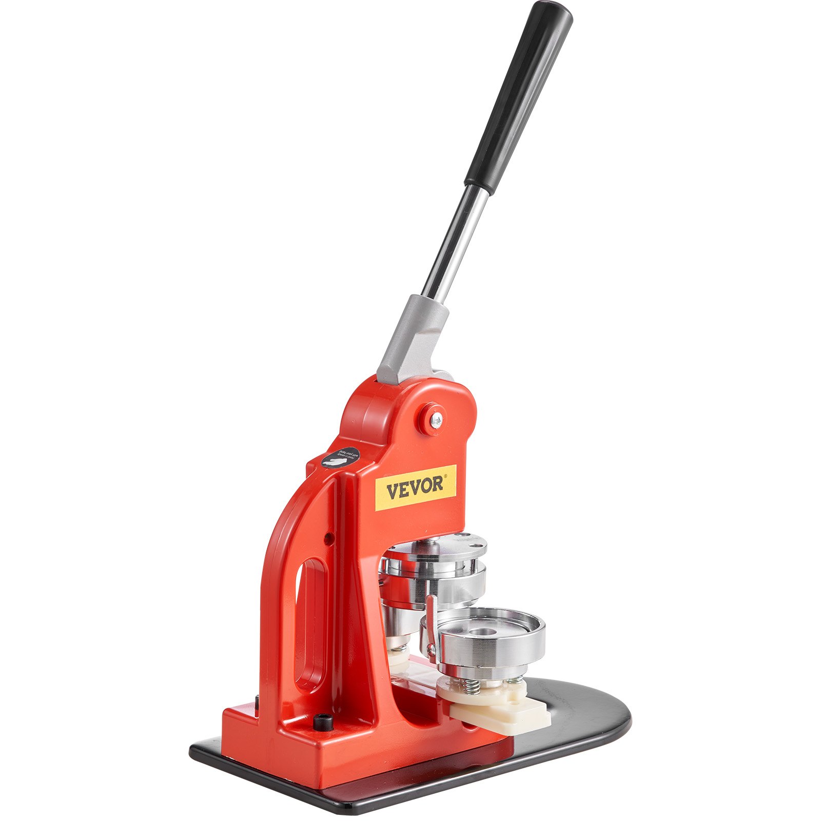 VEVOR Button Machine, 58 mm Button Maker, Badge Punch Press, 500 pcs. Metal Caps, DIY Badge Press Machine, Badge Button Maker, 250 pcs. Plastic bases + 250 pieces. Iron Bases, Badge Maker