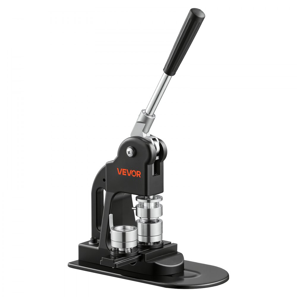 VEVOR Máquina para Hacer Chapas 25 mm Prensa de Pines de Metal y Plástico, Kit de Bricolaje para Personalizar Regalos, Accesorios de 500 Botones, Llave Hexagonal y Cortador Circular, Mango Ergonómico