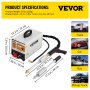VEVOR Herramienta de Reparación de Abolladuras 220 V Herramientas de Chapista 3500 A Kit de Reparación de Parachoques 3KW de Potencia, 6 Modos Disponibles para Soldador Plástico Reparar Abolladuras