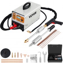 VEVOR Herramienta de Reparación de Abolladuras 220 V Herramientas de Chapista 3500 A Kit de Reparación de Parachoques 3KW de Potencia, 6 Modos Disponibles para Soldador Plástico Reparar Abolladuras