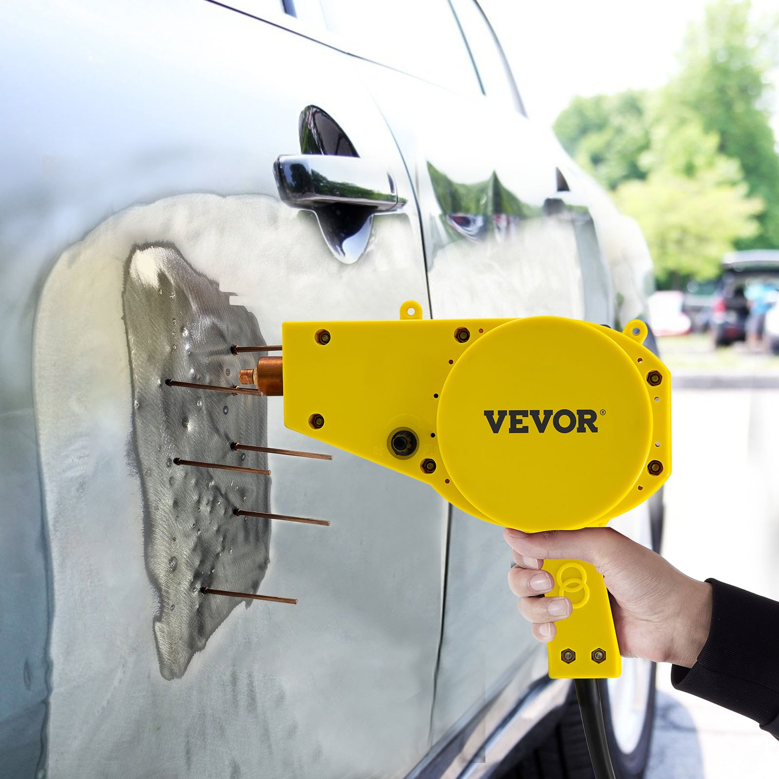 VEVOR Máquina de Soldadura por Puntos Abolladuras Coche 220V para Coche Reparación de Arranque Kit 800VA