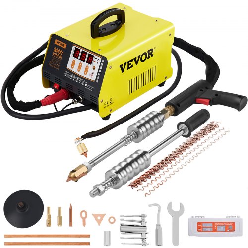 VEVOR Herramienta de Reparación de Abolladuras 220-250 V Herramientas de Chapista 3500 A Kit de Reparación de Parachoques 3KW de Potencia para Auto Dent Puller Soldador de Plástico Reparar Abolladuras