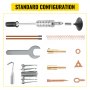 VEVOR Herramienta de Reparación de Abolladuras PL-80NS, Herramientas de Chapista 3800 A, Kit de Reparación de Parachoques de Plástico para Auto, Dent Puller, Soldador de Plástico, Reparar Abolladuras