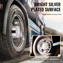 VEVOR Kit Combinado Cubiertas Eje Delantero y Trasero Φ352 x 90/354 x 220 mm ABS