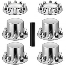 VEVOR Kit Combinado Cubiertas Eje Delantero y Trasero Φ352 x 90/354 x 220 mm ABS