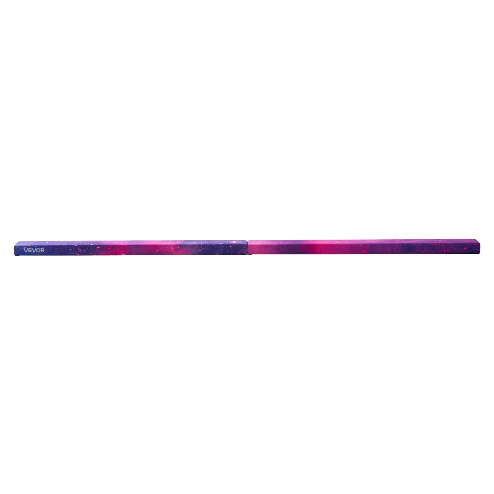 VEVOR Barra de Equilibrio para Gimnasia Infantil Plegable, Carga 136,1 kg, con Base Antideslizante, con Bolsa Transporte, Galaxia, para la Coordinación y el Control Corporal, 2380 x 105 x 60 mm
