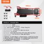 VEVOR Mechanic's Creeper, 1118 mm, 136.1 kg Load Capacity, Automotive Creeper with 6 Swivel Casters, Adjustable Padded Headrest, Tool Tray, Robust Steel Frame for Garages, Repair Shops and DIY Enthusiasts