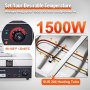 VEVOR Calentador de Bufé 6 x 11,4 L Baño de Agua Eléctrico Temperatura Ajustable 30-85 °C 1500 W Acero Inoxidable Calentador de Bufé Seco a Prueba de Quemaduras para Recalentar Comida Fiesta Nocturna