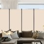 VEVOR Biombo Separador de Ambientes de 3464 x 1840 x 520 mm, Separador Plegable de Ambientes de 4 Paneles Mampara de Privacidad para Interiores, Separador de Ambientes para Oficina, Dormitorio, Beige